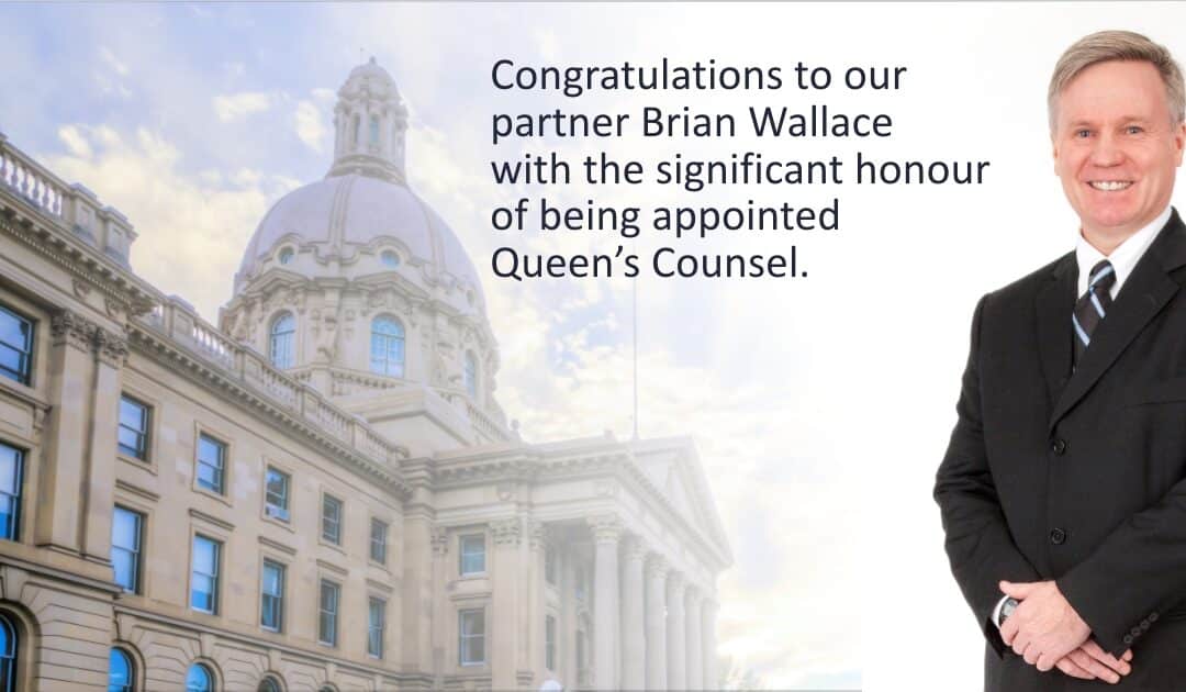Brian Wallace Appointed Queen’s Counsel