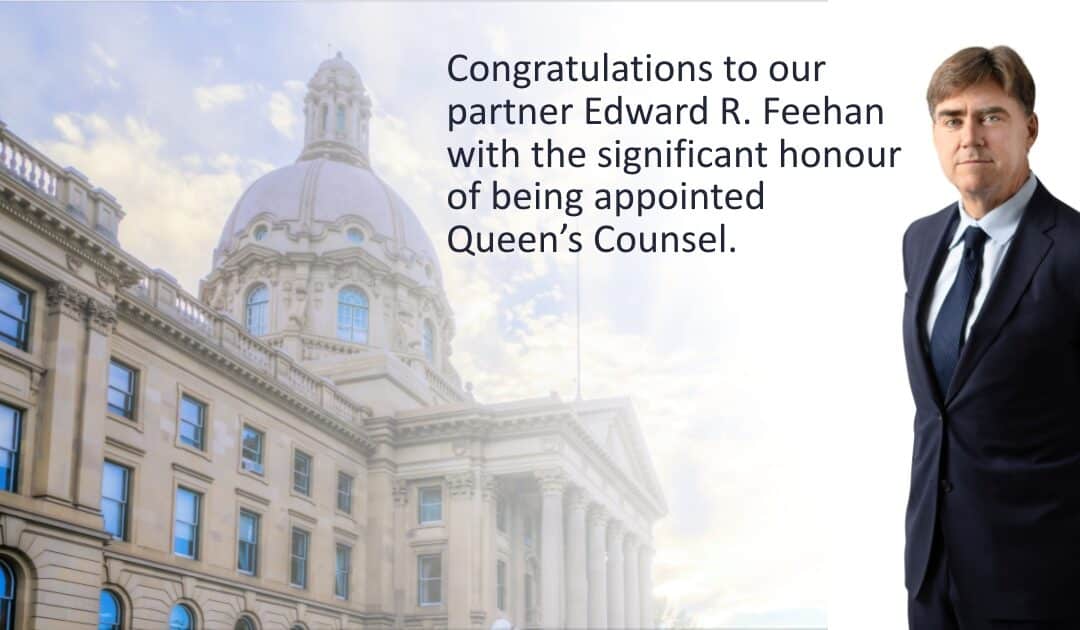 Edward R. Feehan Appointed Queen’s Counsel