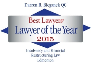 Darren Bieganek, QC named Best Lawyers – Lawyer of the Year